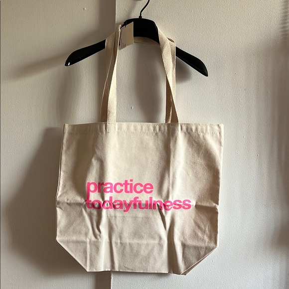 Dogeared Handbags - Big Tote Cream and Pink Wordings Tote Bag